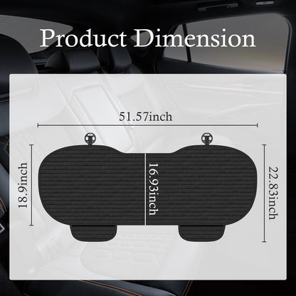 Universal Rear Bench Seat Cover with Storage Pockets