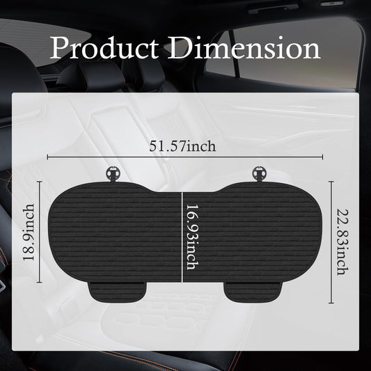 Universal Rear Bench Seat Cover with Storage Pockets