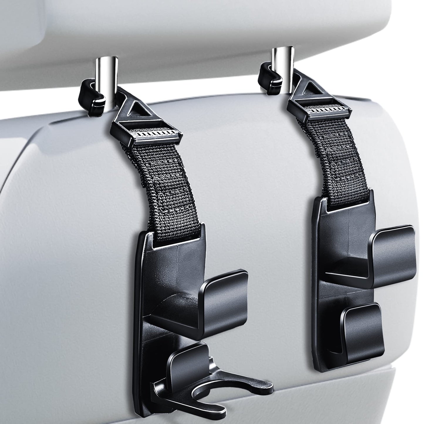 Heroway Purse & Grocery Car Seat Hooks – 4 Pack