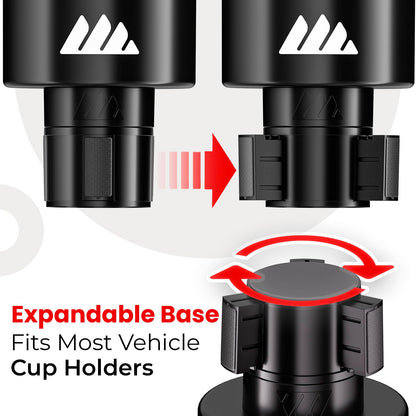 Integral Car Cup Holder Adapter for Yeti & Hydro Flask