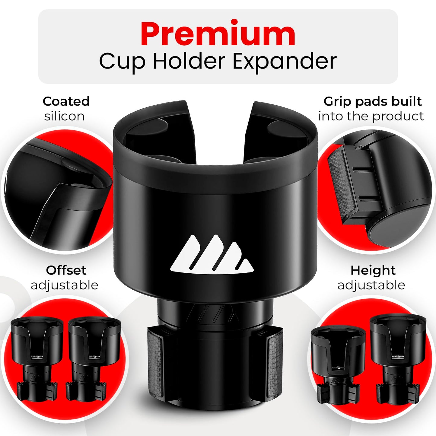 Integral Car Cup Holder Adapter for Yeti & Hydro Flask