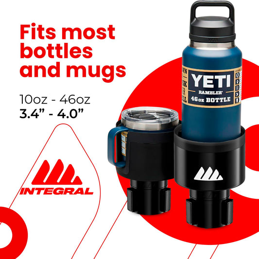 Integral Car Cup Holder Adapter for Yeti & Hydro Flask