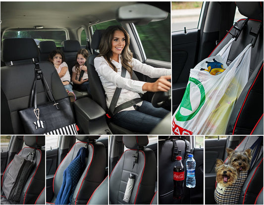 Heroway Purse & Grocery Car Seat Hooks – 4 Pack