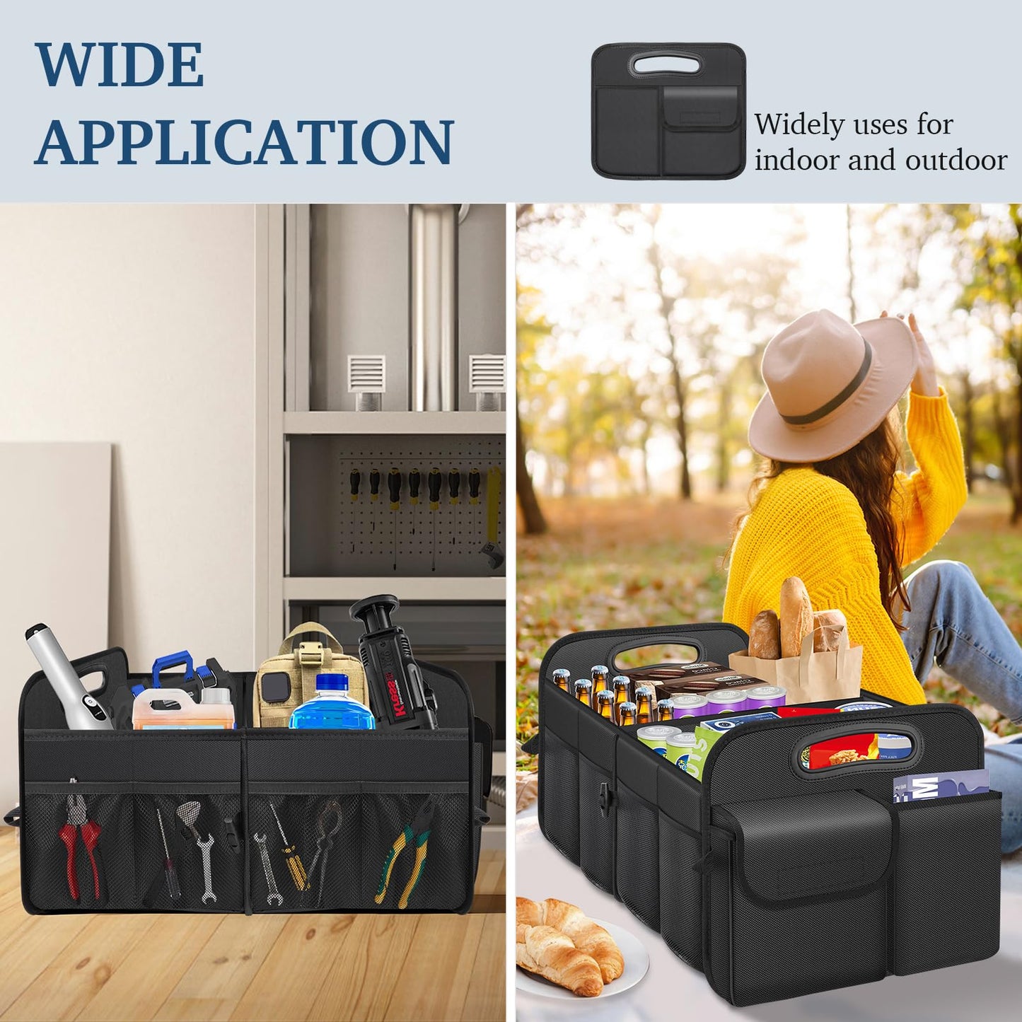 Femuar Collapsible Car Storage Organizer for SUV & Sedan
