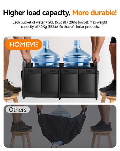 Homeve Collapsible Car Storage Organizer with Handles